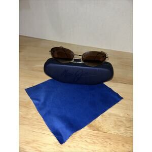 Maui Jim MJ-453-23 Unisex Polished Rose Oval Eyeglass Rimless FRAMES Case Cloth
